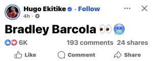 Ekitike knows something….